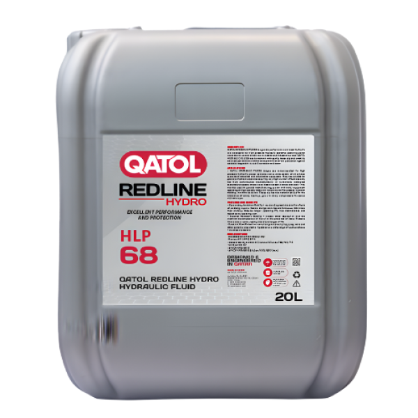QATOL REDLINE Komatsu Caterpillar Hitachi Volvo HYDRO HYDRAULIC FLUID (HLP) 68 20L